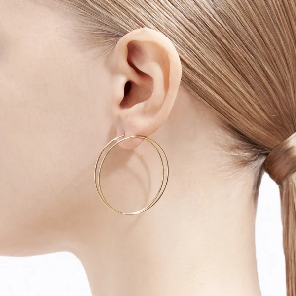 Double Hoop Earring 40^Shihara Outlet
