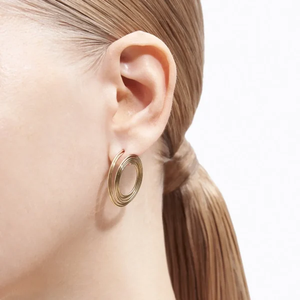 Flat Hoop Earring 02^Shihara Outlet