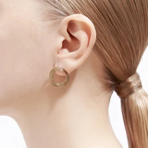 Flat Hoop Earring 01^Shihara Online