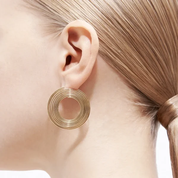 Flat Hoop Earring 03^Shihara Sale