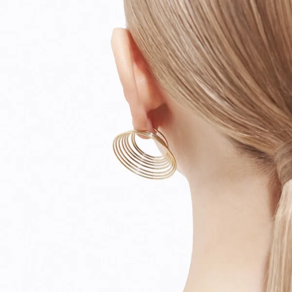 Flat Hoop Earring 03^Shihara Sale