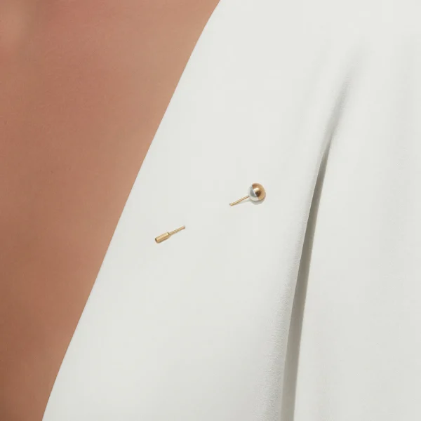 Half Pearl Brooch Pin 180°^Shihara Sale