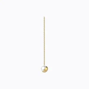 Half Pearl Chain Earring 135°^Shihara New