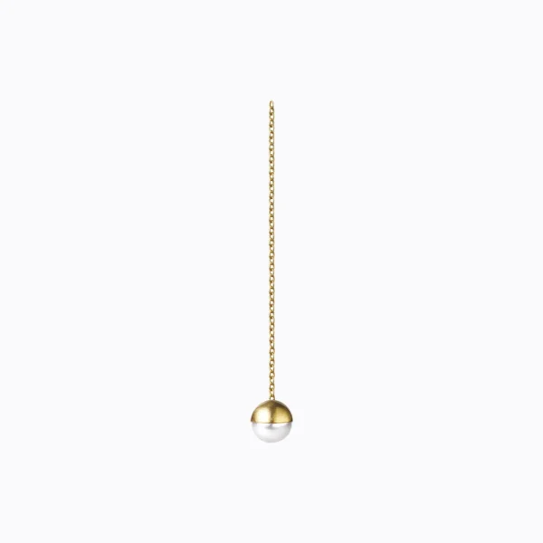 Half Pearl Chain Earring 0°^Shihara New