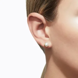Half Pearl Earring 45°^Shihara New