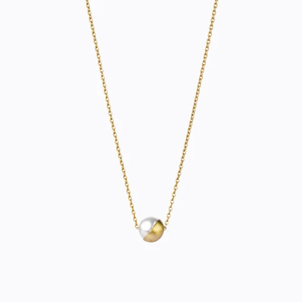 Half Pearl Necklace 45°^Shihara New