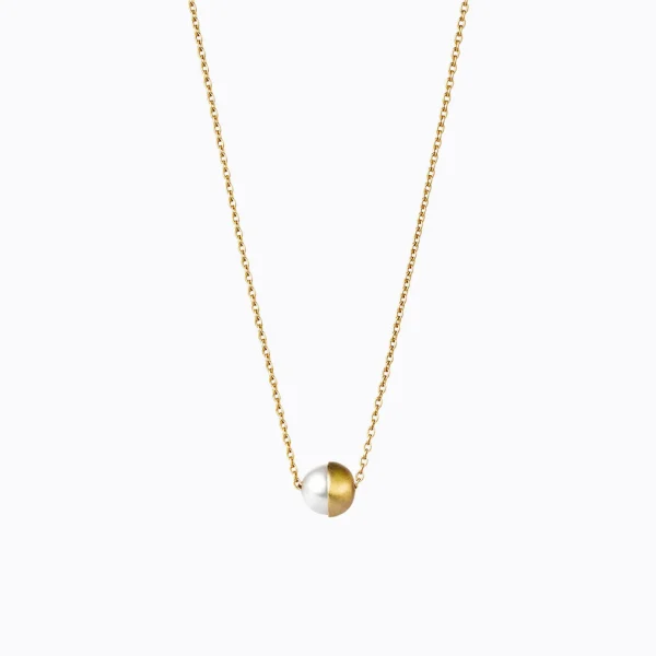 Half Pearl Necklace 90°^Shihara Hot