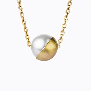 Half Pearl Necklace 45°^Shihara New