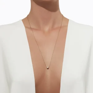 Half Pearl Necklace 45°^Shihara New