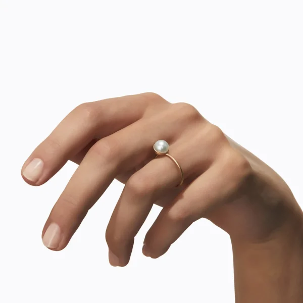 Half Pearl Ring 45°^Shihara Outlet