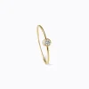 One-Stone Hoop Earring 02^Shihara New