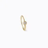 One-Stone Hoop Earring 01^Shihara Discount