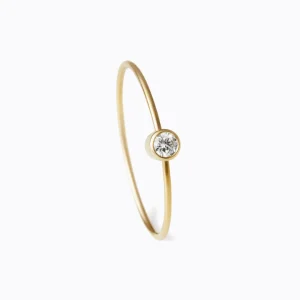 One-Stone Hoop Earring 03^Shihara New