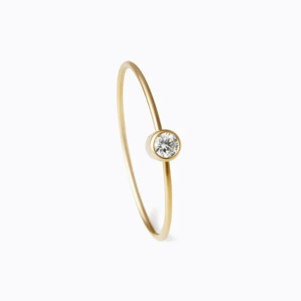 One-Stone Hoop Earring 03^Shihara New