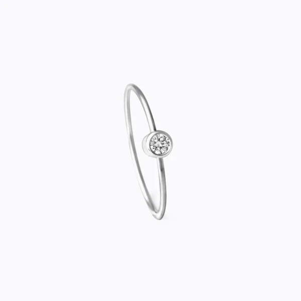 One-Stone Hoop Earring 02^Shihara New