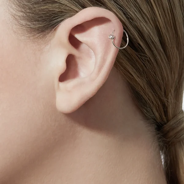 One-Stone Hoop Earring 01^Shihara Discount