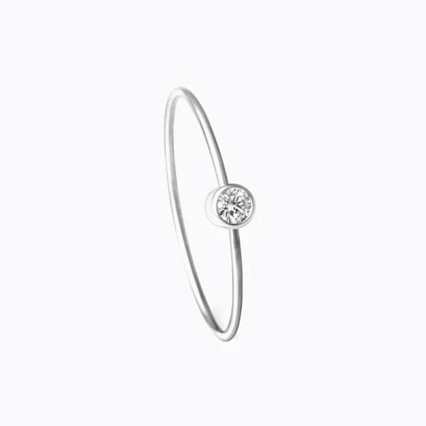 One-Stone Hoop Earring 03^Shihara New