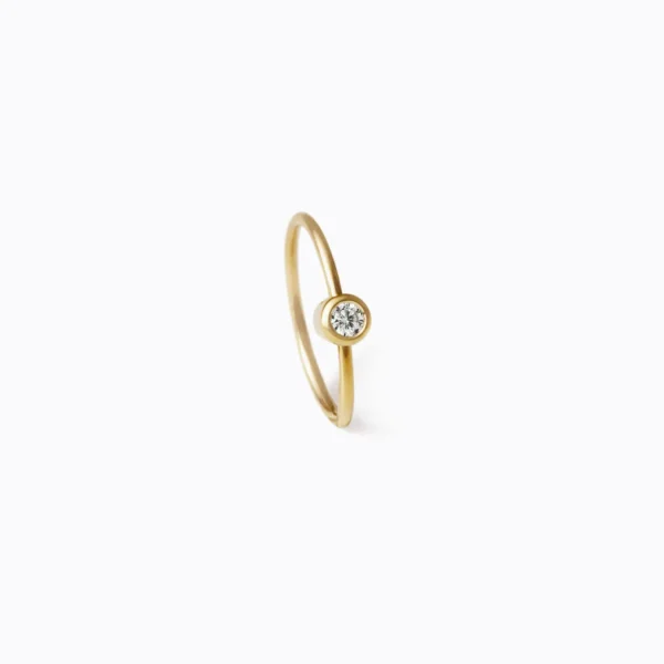 One-Stone Hoop Earring 01^Shihara Discount