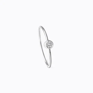 One-Stone Hoop Earring 02^Shihara New