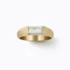Rectangle Diamond Signet Ring^Shihara Best