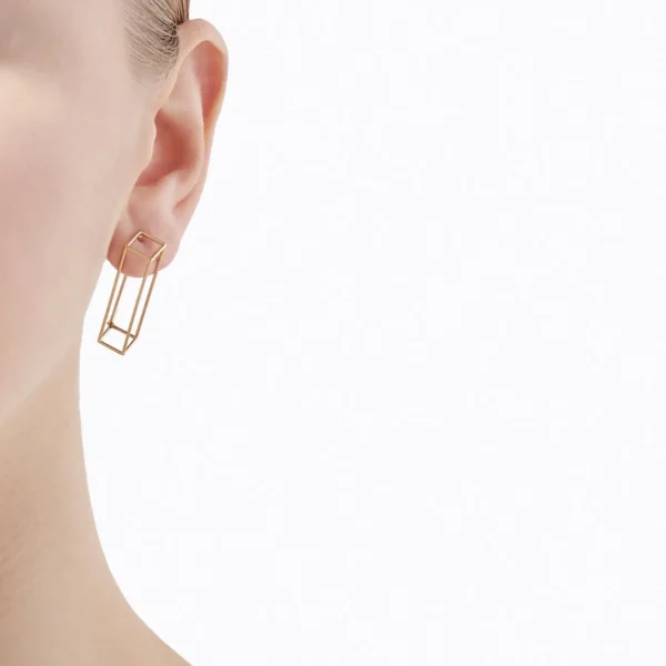 Rectangle Earring 30^Shihara Clearance