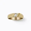 Rhomboid Diamond Signet Ring^Shihara Outlet