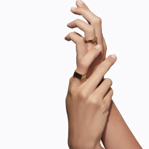 Signet Rectangle Ring L^Shihara Outlet