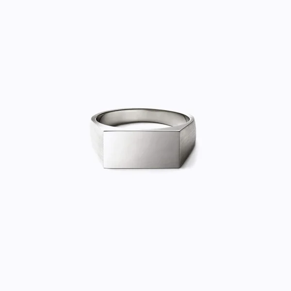 Signet Rectangle Ring L^Shihara Outlet