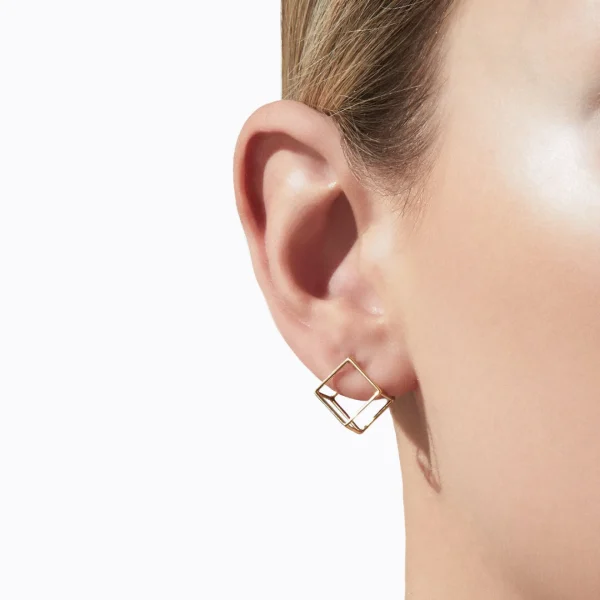 Square Earring 10^Shihara Outlet