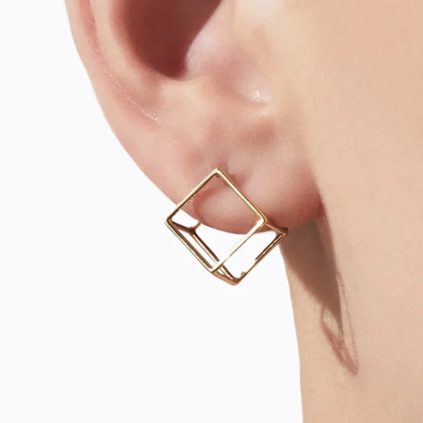 Square Earring 10^Shihara Outlet