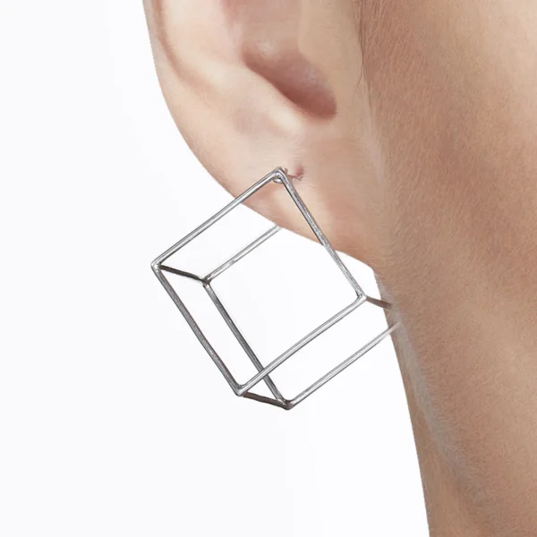 Square Earring 20^Shihara Fashion