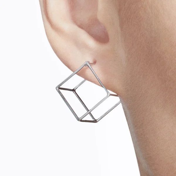 Square Earring 15^Shihara New