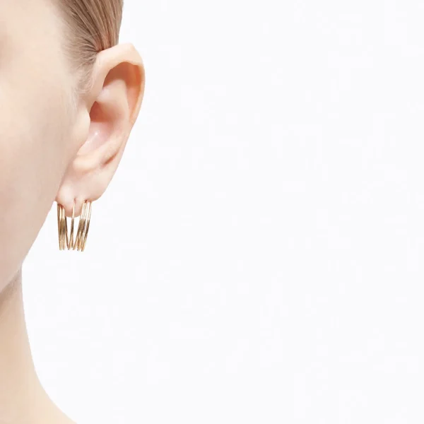 Stack Hoop Earring 02^Shihara Sale