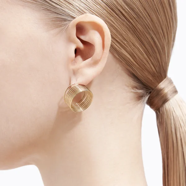 Stack Hoop Earring 03^Shihara Outlet