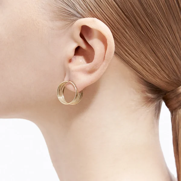 Stack Hoop Earring 02^Shihara Sale