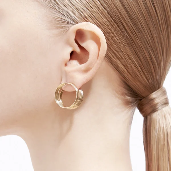 Stack Hoop Earring 03^Shihara Outlet