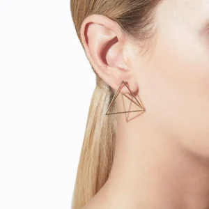 Triangle Earring 30^Shihara Clearance