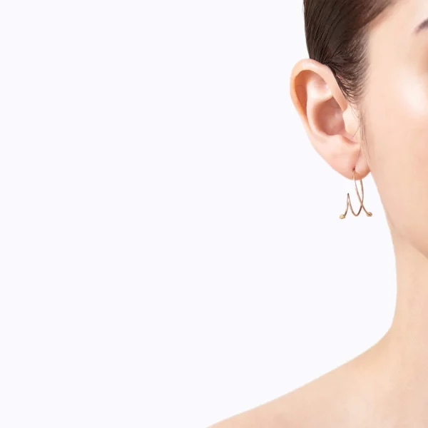 Twist Curl Earring 03 L^Shihara Discount