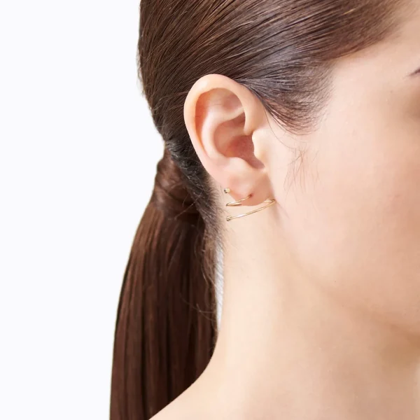 Twist Curl Earring 03 L^Shihara Discount