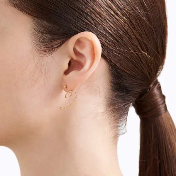 Twist Curl Earring 02 R^Shihara Fashion