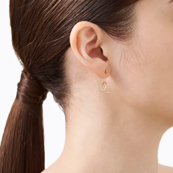 Twist Curl Earring 02 R^Shihara Fashion