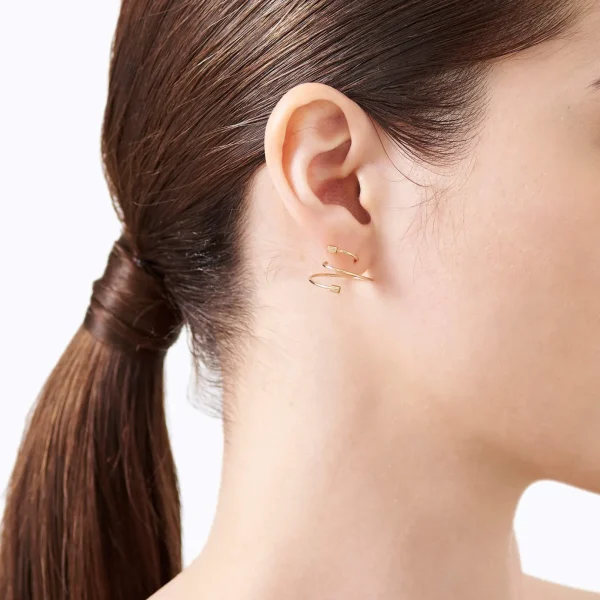 Twist Curl Earring 03 R^Shihara Outlet