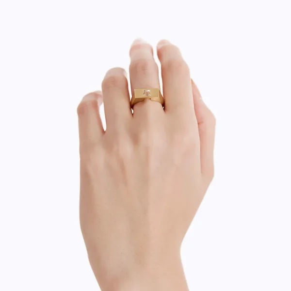 Un-Signet Rough Diamond Ring 01^Shihara Clearance