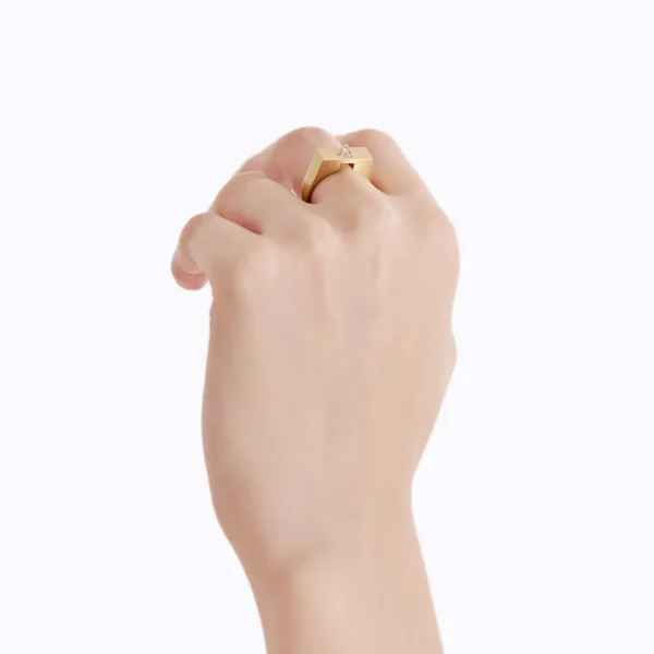 Un-Signet Rough Diamond Ring 01^Shihara Clearance