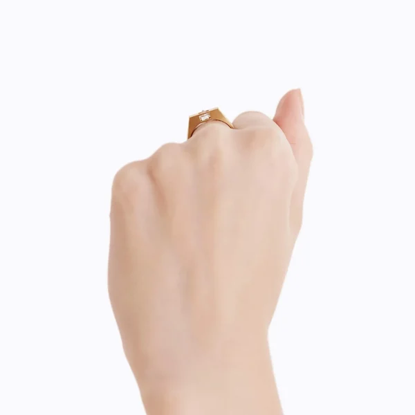 Un-Signet Rough Diamond Ring 02^Shihara Clearance