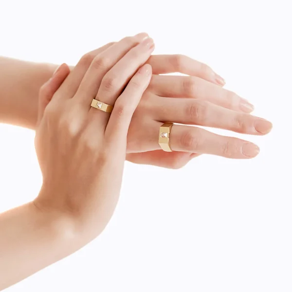Un-Signet Rough Diamond Ring 01^Shihara Clearance