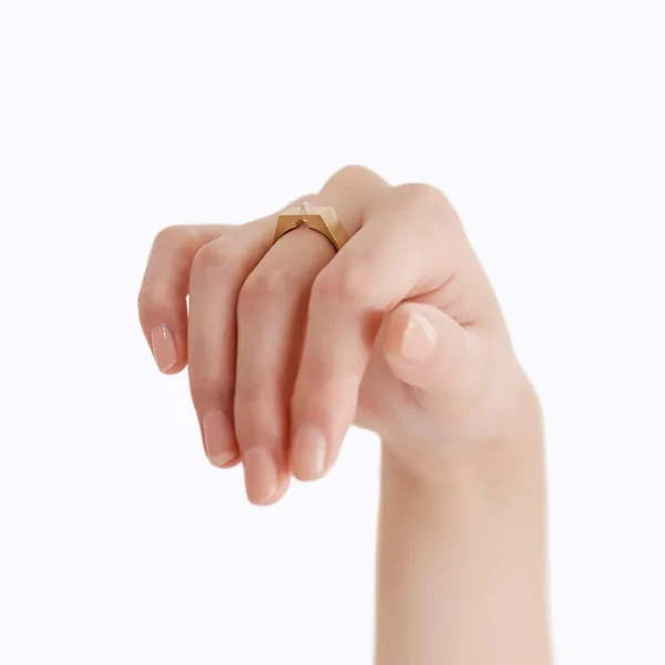 Un-Signet Rough Diamond Ring 01^Shihara Clearance