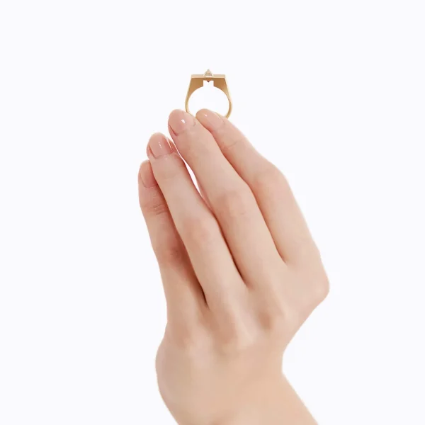 Un-Signet Rough Diamond Ring 01^Shihara Clearance